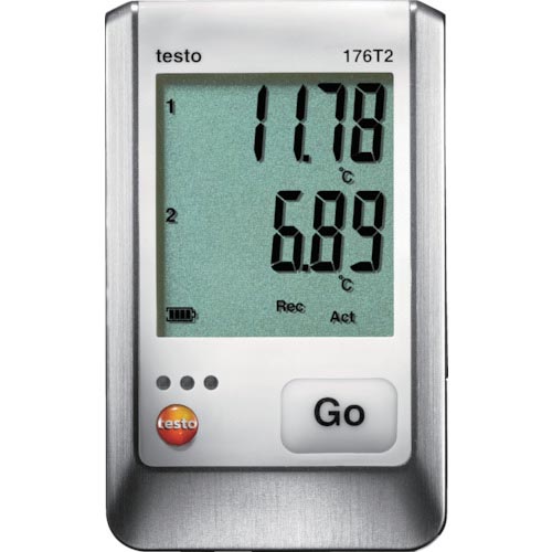 TESTO ( テストー ) 温度データロガ ディスプレイ付 Ｐｔ１００（外付）２点 ( TESTO176T2 )
