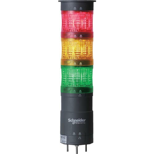 シュナイダー 赤橙緑 φ60 積層式LED見せびらかす灯 直打っ付け ( XVU6B3ROGW ) 【製造業者取寄】