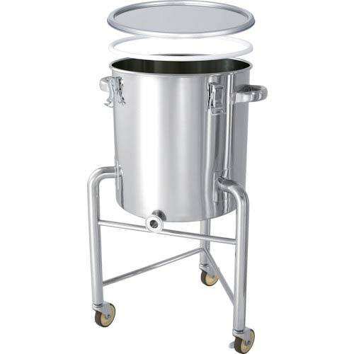 MONOVATE 片テーパー型 PTFEパッキン付密閉容器 脚付 20L ( KTT-CTH-L-PTFE-30 ) MONOVATE(株) 【メーカー取寄】