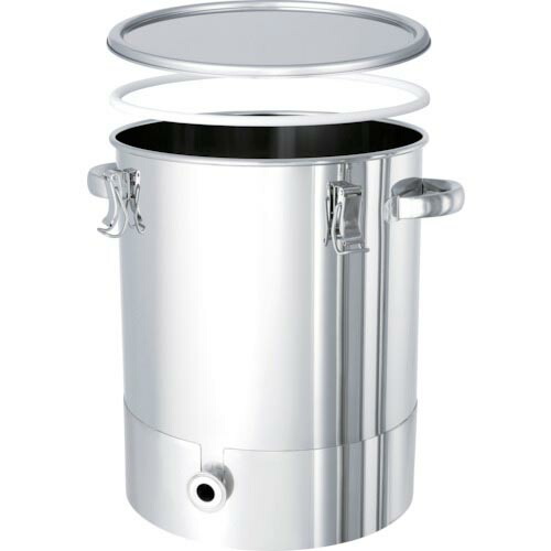 MONOVATE PTFEパッキン付底部勾配型密閉容器 45L ( KTT-CTH-PTFE-39 ) MONOVATE(株) 【メーカー取寄】
