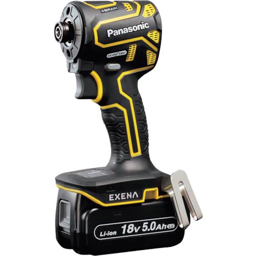 EXENA ( パナソニックエレクトリックワークス ) 充電インパクトドライバー 18V5.0Ah電池セット品 黄 ( EZ1PD1J18D-Y )|配管材料プロ トキワ