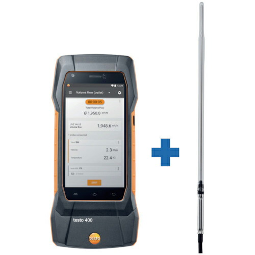 TESTO ( テストー ) testo400 + Pt100 ガラス被覆ラボ用温度プローブ ( TD20-400-14 ) 【メーカー取寄】
