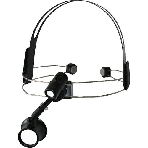 【SALE価格】リーフ ( 京葉光器 ) ワイヤーヘッドライト付アイルーペ 倍率5倍 ( WHE-50LED )