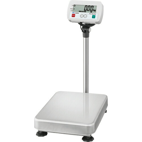 A＆D ( エー・アンド・デイ ) 防塵・防水デジタル台はかり ＳＣシリーズ（一体型・ポール付） ひょう量６０ｋｇ 最小表示１０ｇ 計量皿寸法Ｗ３９０×Ｄ５３０ｍｍ ( SC60KAL )