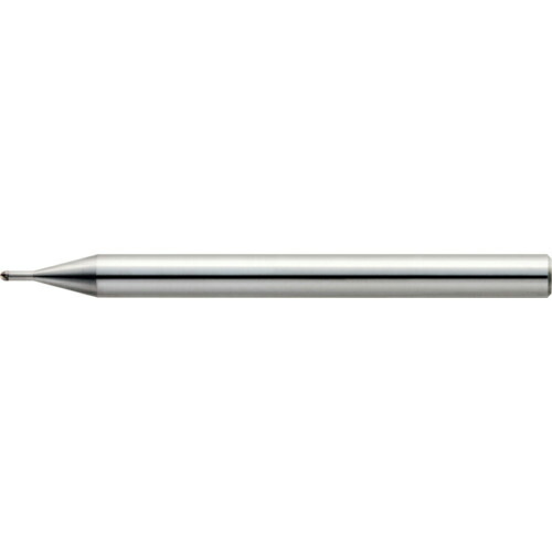 ユニオンツール 2枚刃超仕上製作用ロングネックボールエンドミル R0.5×法的有効性長2.5×刃長0.7×首径0.98×全長50 ( CBN-LBSF2010-025 (283-5008) )