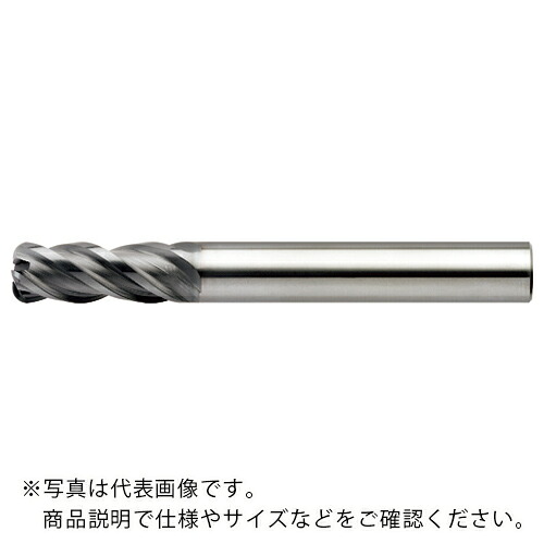ユニオンツール 4枚刃不等分割不等リード高能率ラジアスエンドミル 外径12×コーナー半径R1×刃長30×全長100 ( CXERS4120-10-300 (264-3035) ) ユニオンツール(株)