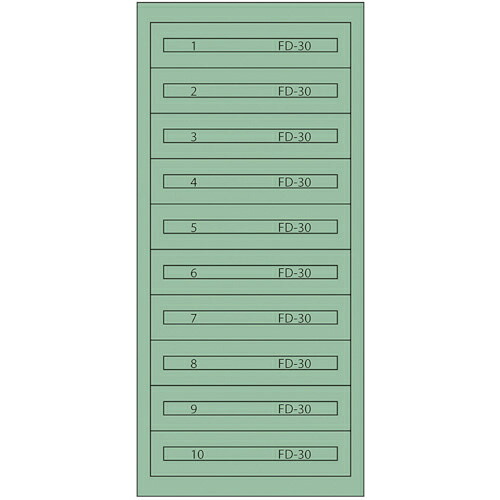 Vidmar ( ムラテックKDS ) ファインキャビネットFC-300K(塗装色:グリーン) ( FC-300K ｸﾞﾘｰﾝ )
