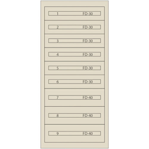 【SALE必要経費】Vidmar ( ムラテックKDS ) ファインキャビネットFC-300G-IV(ペンキ塗り色:象牙色) ( FC-300G-IV ｱｲﾎﾞﾘｰ )