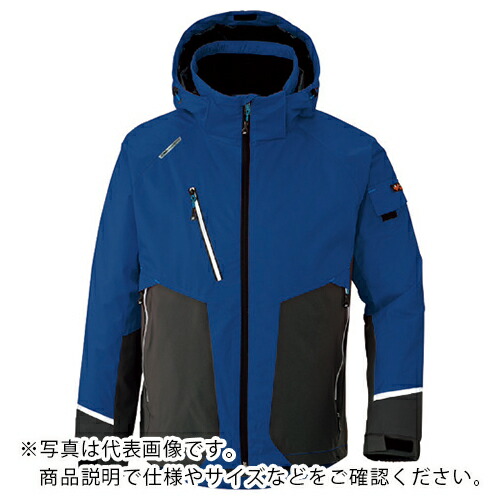 【SALE必要経費】アイトス 光陰電子伸ばすこと防寒ジャケットネイビー ( AZ6174-008-3L )