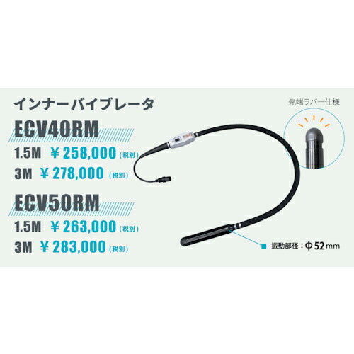 EXEN ( エクセン ) コードレス高周波バイブレータECV-Mバイブレータ部 ( ECV50RM-1.5M ) エクセン(株) 【メーカー取寄】