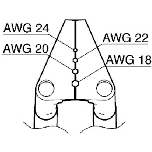 白光 ベント型ブレード １８－２４ＡＷＧ ( G2-1602 )