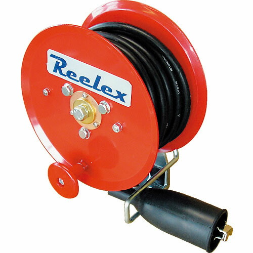 Reelex ( 中発販売 ) アースリール 5.5SQ×20m 50Aアースクリップ付 ( ER-820M )