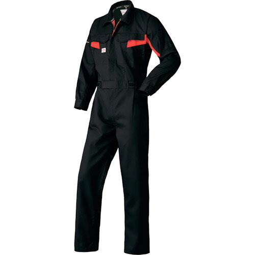 AUTO－BI ( 山田辰 ) 通年モデル ファイテン長袖つなぎ服1510-006ブラック-4L ( 1510-006-4L )