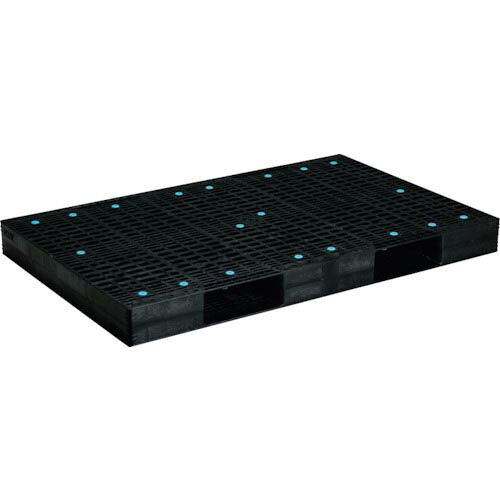 サンコー ( 三甲 ) リサイクルプラスチックパレット 820052 R2-115180F ブラック ( 82005201BKRCP ) 三甲(株) 【メーカー取寄】