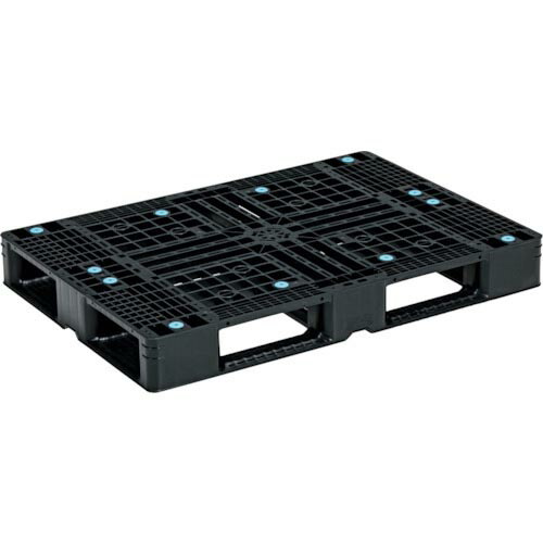サンコー ( 三甲 ) リサイクルプラスチックパレット 808503 D4-077110 ブラック ( 80850300BKRCP ) 三甲(株) 【メーカー取寄】