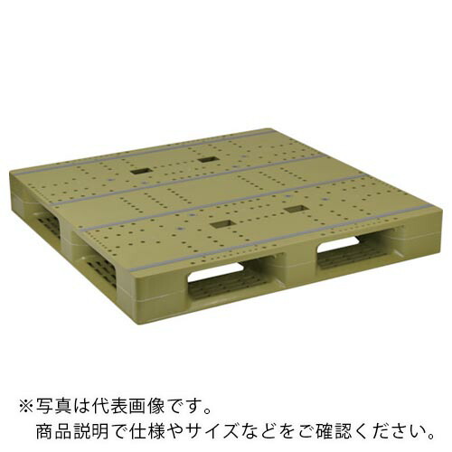 【SALE必要経費】NPC ( 日本プラパレット ) 可塑性物質調色板 ZFD-1111E 片面四方差し ライトグリーン ( ZFD-1111E-LG )