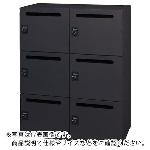【SALE通貨価値】DAISHIN ( ダイシン産業 ) 個人的ロッカー6人用 黒いこと色 うしろ押し錠手合い 横投じる孔 ( L945-11SLP-B ) 【製造業者取寄】