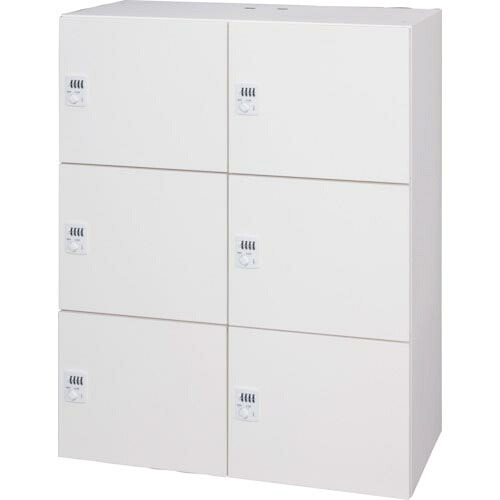 DAISHIN ( ダイシン工業 ) パーソナルロッカー6人用 ホワイト色 ダイヤル錠タイプ 投入孔無し ( L945-11PLD-W ) ダイシン工業(株) 【メーカー取寄】