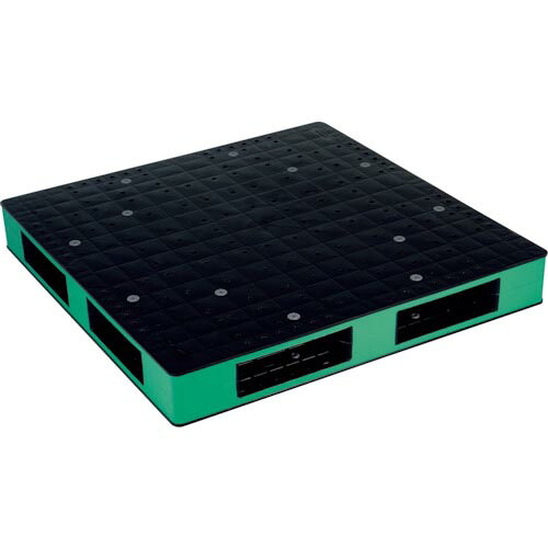 RISU ( 岐阜プラスチック工業 ) リサイクルパレット HB-R4・1111SCブラック/ライトグリーン ( HBR41111SCBKLG )