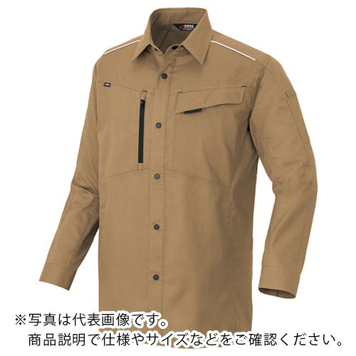 アイトス ニュームービンカット 春夏長袖シャツ カーキ SS ( AZ3335-025-SS ) アイトス(株) 【メーカー取寄】