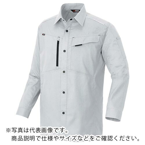 アイトス ニュームービンカット 春夏長袖シャツ シルバーグレー 5L ( AZ3335-003-5L ) アイトス(株) 【メーカー取寄】
