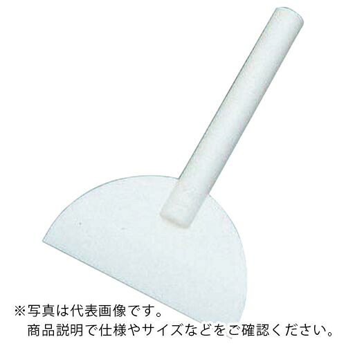 フロンケミカル PTFEヘラ半月型 ヘラ幅75 ( NR0270-001 ) (株)フロンケミカル 【メーカー取寄】