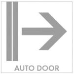 ホリコー Glassticker(ガラスステッカー)12 AUTODOOR右 100mm×100mm ( GS-100100-12 ) 【12枚セット】 (株)ホリコー 【メーカー取寄】