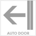 ホリコー Glassticker(ガラスステッカー)11 AUTODOOR左 100mm×100mm ( GS-100100-11 ) 【12枚セット】 (株)ホリコー 【メーカー取寄】