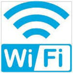ホリコー Glassticker(ガラスステッカー)2 WiFi 135mm×135mm ( GS-135135-2 ) 【6枚セット】 (株)ホリコー 【メーカー取寄】