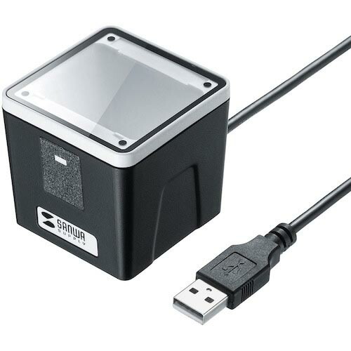 SANWA ( サンワサプライ ) 2次元バーコードリーダー(1次元・2次元・1D・2D・QR・日本語QR・USB Type-A・液晶画面読取・定置式・卓上・スタンド付き) ( BCR-2D7 ) サンワサプライ(株) 【メーカー取寄】