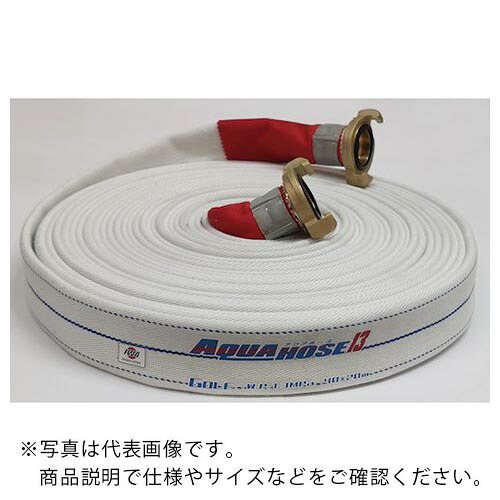 IWA ( 岩崎製作所 ) 散水/消防用 1.3MPa ホース ゴルフ (内面ゴム引き)黄銅製中島式金具付(アルミ加締) ( 01GLF5015NJ-K ) (株)岩崎製作所 【メーカー取寄】