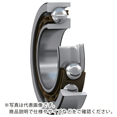 SKF ( 日本エスケイエフ ) 単列アンギュラ玉軸受(ユニバーサル擦り付け木用) 当たること角40° 口径95mmX外径170mmX幅32粍 ( 7219 BECBP )