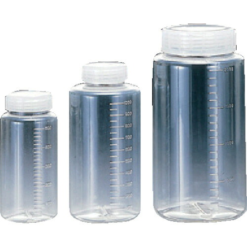 サンプラ ( サンプラテック ) クリアー広口ボトル 250ml(100本入り)(箱単位) ( 02014C ) (株)サンプラテック 【メーカー取寄】