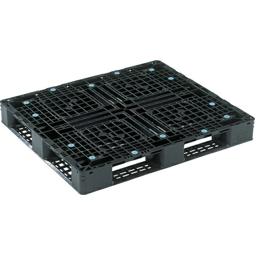 サンコー ( 三甲 ) リサイクルプラスチックパレット 810906 D4-097113黒 ( SK-D4-097113-BK )