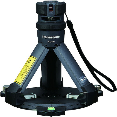 Panasonic レーザ目じるし墨出しはやりっ子壁十文字記号印字機(気泡管水準器+垂直方向印字機)回転させる台付 ( BTL4101 )
