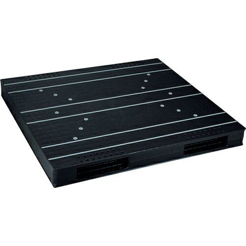 RISU ( 岐阜プラスチック工業 ) リサイクルパレット 582856 JCK-R2・140150両面二方差し自動倉庫対応 黒 ( JCK-R2-140150 BK ) 岐阜プラスチック工業(株) 【メーカー取寄】