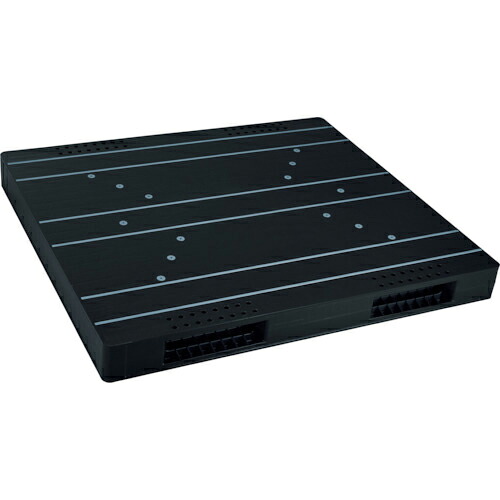 RISU ( 岐阜プラスチック工業 ) リサイクルパレット 573939 JCK-R2・140160両面二方差し 黒 ( JCK-R2-140160 BK ) 岐阜プラスチック工業(株) 【メーカー取寄】