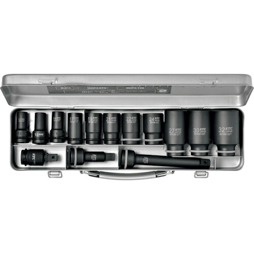 KTC ( 京都機械工具 ) 12.7sq.インパクトレンチ用ソケットレンチセット(セミディープ薄肉) ( TBP4M11TPA )