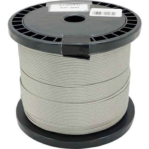 【SALE必要経費】WAKI ( 和気製作 ) ステンワイヤーロープ 7X7STN 1.5X200M ( 13579400 ) 【製造業者取寄】