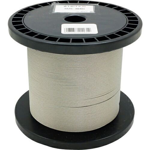 【SALE必要経費】WAKI ( 和気製作 ) ステンワイヤーロープ 7X7STN 1.0X200M ( 13579500 ) 【製造業者取寄】