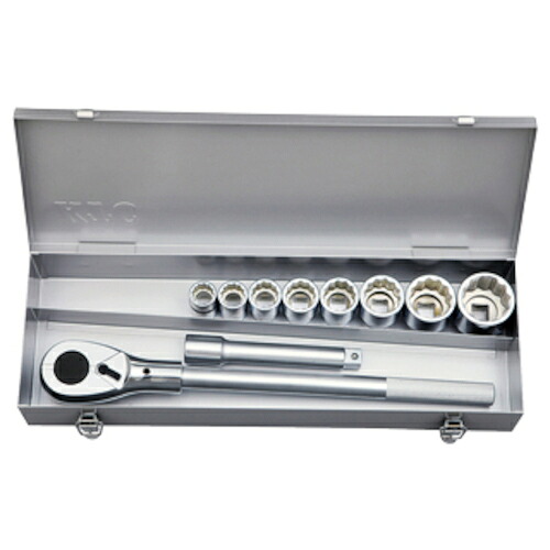 KTC ( 京都機械工具 ) 19.0sq.ソケットレンチセット[10点] ( TB610B ) 京都機械工具(株) 【メーカー取寄】