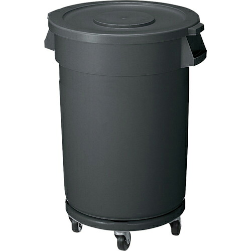兀鷹 ( 山崎工業 ) カテゴリー化ペール 室外用 ジャンボペールYD-145C 薄墨色 145L ( YD-115C-パソコン )
