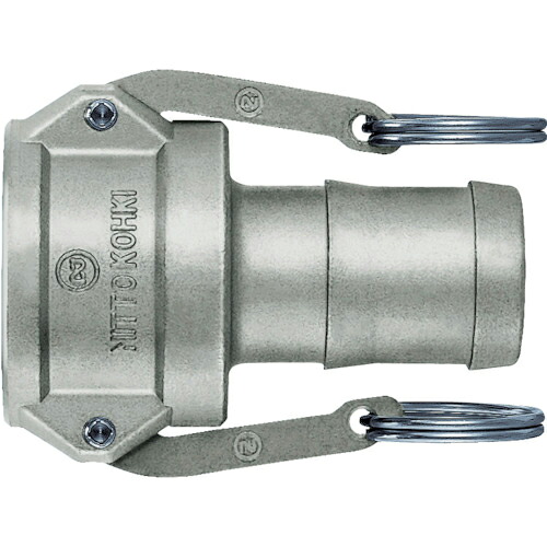 日東 ( 日東工器 ) レバーロックカプラ(ホース取付用) 適合ホースサイズ:1インチ ( LC-8TSH-SUS )