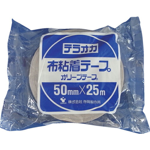 TERAOKA ( 寺岡製作所 ) カラーオリーブテープ NO.145 茶 75mm×25M ( 145 BR-75X25 ) 【24巻セット】 (株)寺岡製作所 【メーカー取寄】