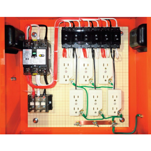 セフティー ( セフティー電気用品 ) 仮設電灯分電盤 主幹40A 6回路 ( SL40-60 ) セフティー電気用品(株) 【メーカー取寄】