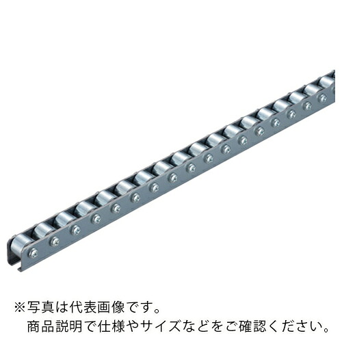 タイヨー ( 太陽工業 ) 小みち減ずるホイールコンベヤ 20φX巾15mmXP25X機長1500粍 ( TWM2015KLP251500L )