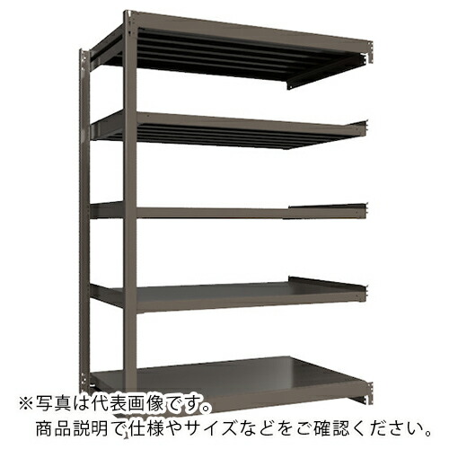 ICHIMAI ( HIKARI製作所 ) 重量ボルトレスラック 段荷重1000Kg H2100×W1500×D900 天地5段 連結グレー ( TH1000-759R5 ) HIKARI製作所(株) 【メーカー取寄】