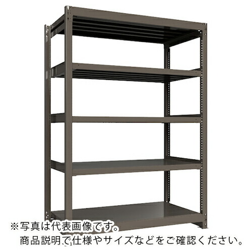 ICHIMAI ( HIKARI製作所 ) 重量ボルトレスラック 段荷重1000Kg H2100×W1500×D750 天地5段 単体グレー ( TH1000-757T5 ) HIKARI製作所(株) 【メーカー取寄】