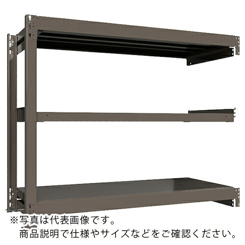 ICHIMAI ( HIKARI製造所 ) 掛け目ボルトレスラック 段掛け目1000Kg H1200×W1500×D600 全ての存在3段 繋ぎ合わせる薄墨色 ( TH1000-456R3 ) 【製造会社取寄】