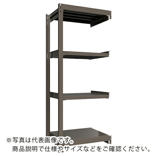 【SALE必要経費】ICHIMAI ( HIKARI製造所 ) 掛け目ボルトレスラック 段掛け目1000Kg H2100×W900×D600 全ての存在4段 繋ぎ合わせる薄墨色 ( TH1000-736R4 ) 【製造業者取寄】